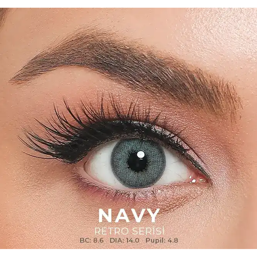 El Amore Retro Numaralı Renkli Lens