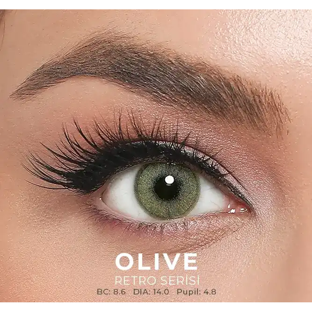 El Amore Retro Numaralı Renkli Lens