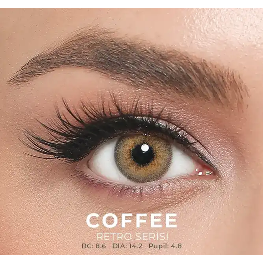 El Amore Retro Numaralı Renkli Lens