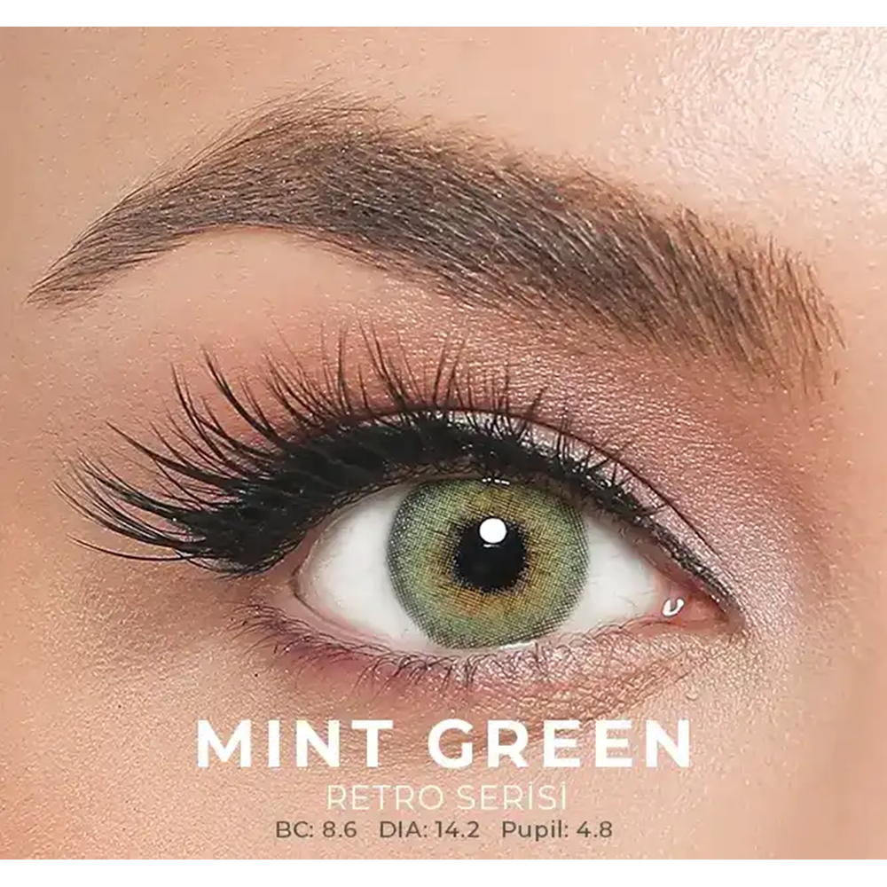 El Amore Retro Numaralı Renkli Lens