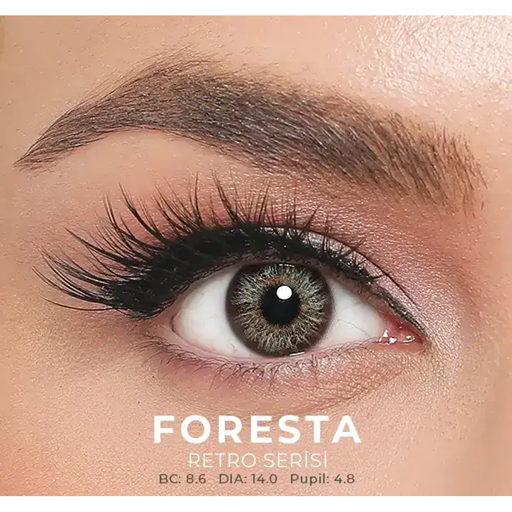 El Amore Retro Numaralı Renkli Lens