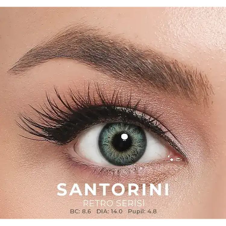 El Amore Retro Numaralı Renkli Lens